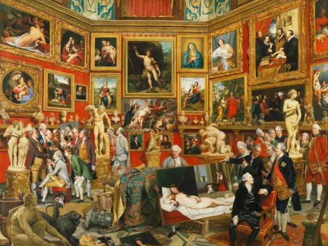 Johan Zoffany's "Tribuna of the Uffizi"